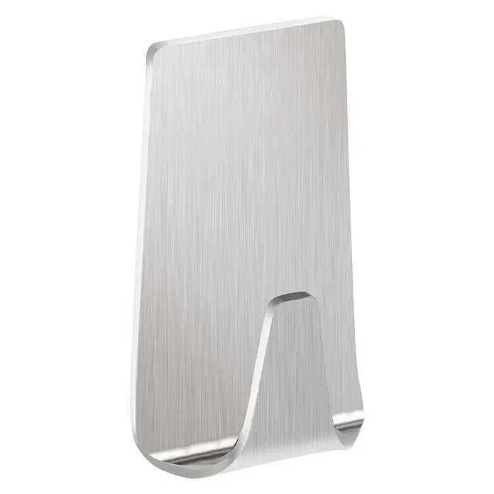 Tesa Powerstrips Colgador adhesivo S - Acero inoxidable, Plateado