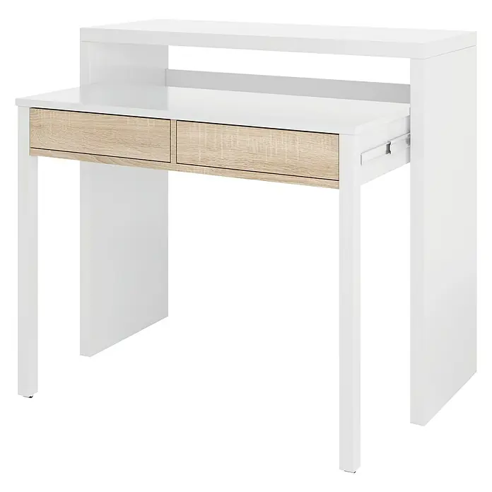 Mesa de escritorio extensible - L x An x Al: 36 x 98,5 x 87,5 cm