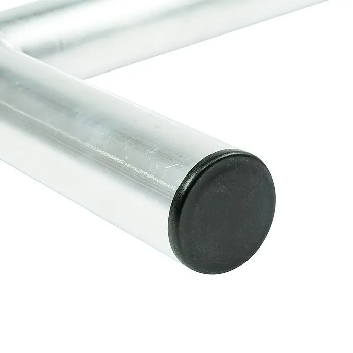 Schwaiger Winkelwandhalter - Wandabstand: 35 cm, Aluminium, Silber - Vorderansicht