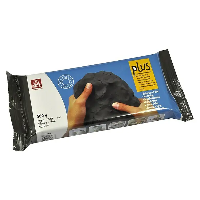 Masa de moldeo rápido Sio-2 Plus negro - 500 g, Negro