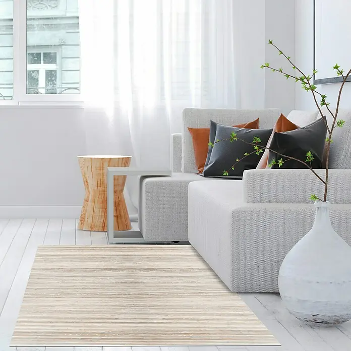 Alfombra de vinilo Cool - Blanco, 240 x 160 cm
