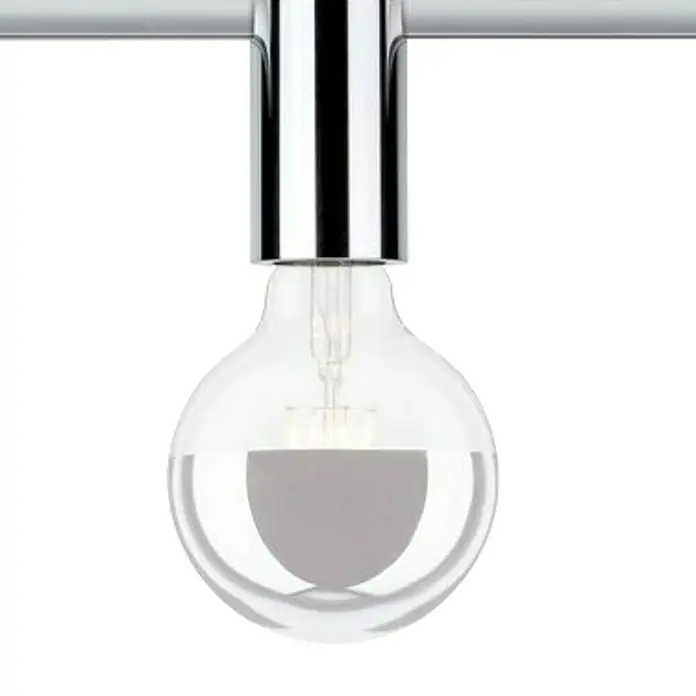 Paulmann URail Deckenleuchte Ceiling Socket - 1-flammig, 20 W, Lampenfassung: E27, Grundfarbe: Silber - Vorderansicht