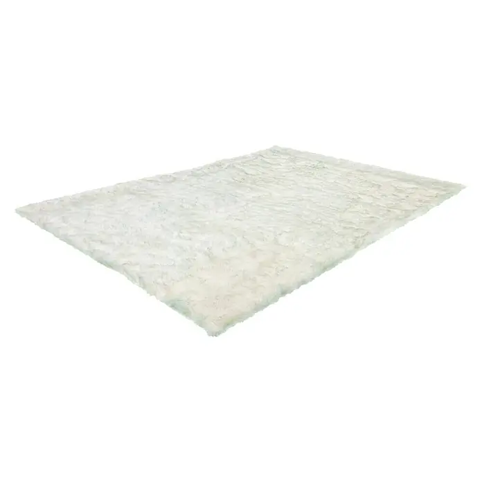 Kayoom Teppich Crown - Weiß/Puderblau, 170 x 120 cm, 100 % Polyester