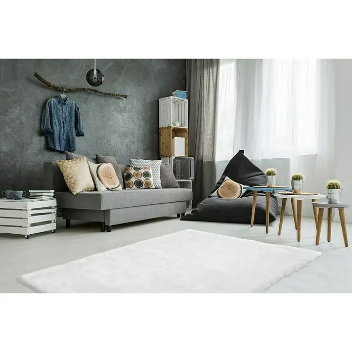 Kayoom Teppich Crown - Weiß, 280 x 180 cm, 100 % Polyester - Stimmungsaufnahme