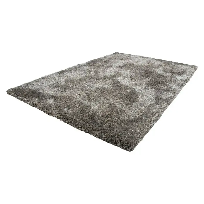 Kayoom Hochflorteppich Macas - Silber, 290 x 200 cm, 100 % Polyester