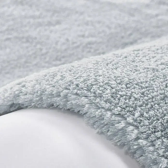 Kayoom Hochflorteppich Bali - Puderblau, L x B: 150 x 80 cm, 100 % Polyester - Detailaufnahme