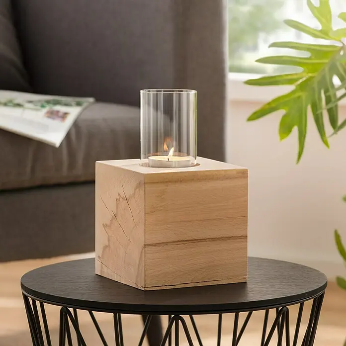 Massiv Blox Massivholzwürfel Cube - Buche, 15 x 15 x 15 cm