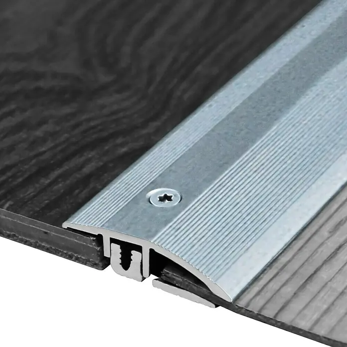 LOGOCLIC Anpassprofil 327 - Silber, 0,9 m x 34 mm, Montageart: Schrauben - Detailaufnahme