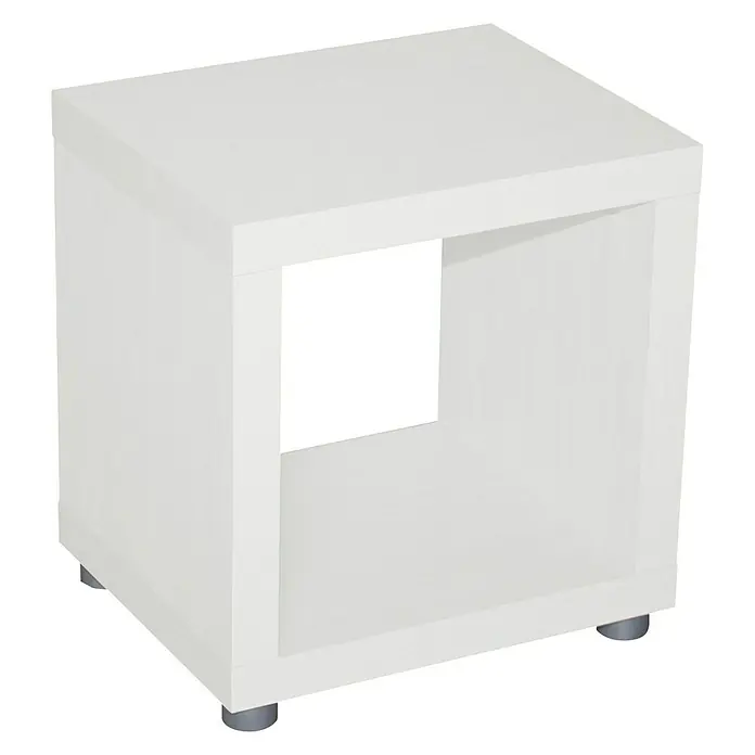 Phönix Caro Beistelltisch Caro - L x B x H: 35 x 43 x 43 cm, Weiß - Vorderansicht