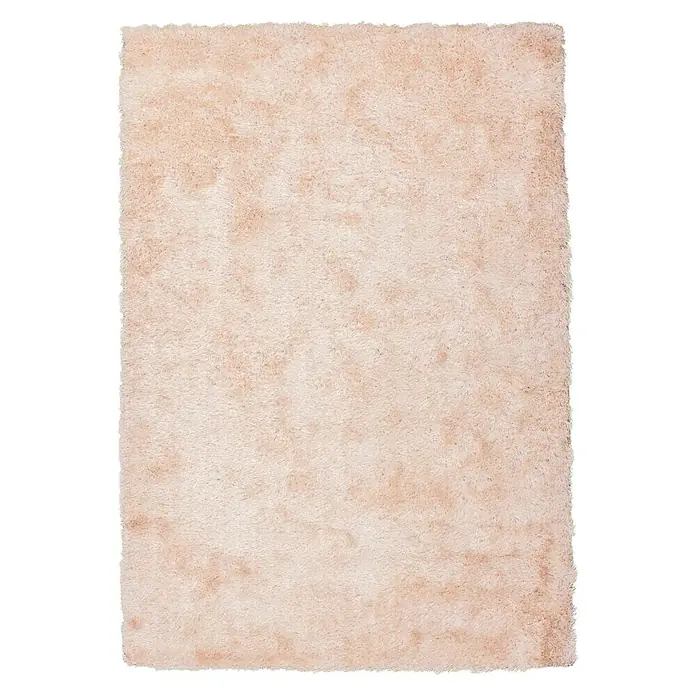 Kayoom Hochflorteppich Diamond - Puderrosa, 170 x 120 cm, 100 % Polyester - Ansicht von oben