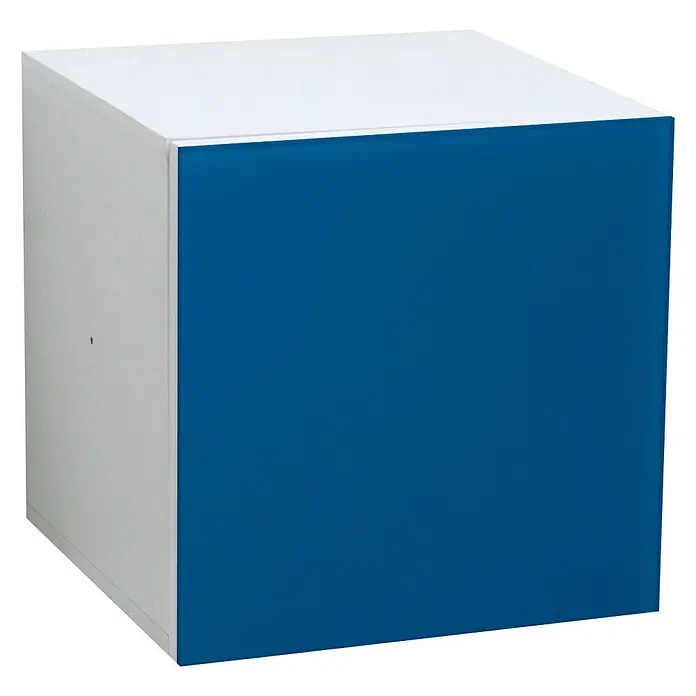 Phönix Atlanta Container - L x B x H: 38 x 34 x 34 mm, Blau, Weiß, Anzahl Türen: 1 Stk. - Vorderansicht