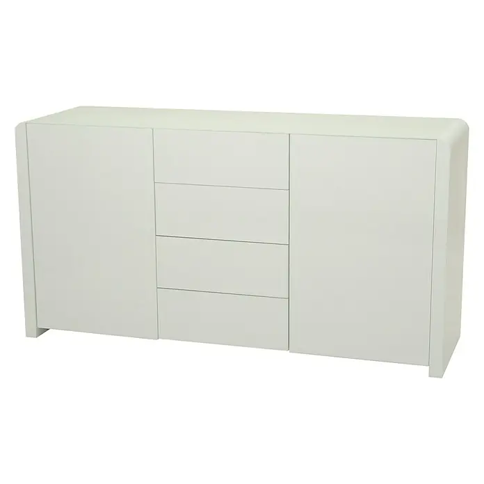 Phönix Atlanta Sideboard - L x B x H: 45 x 150,1 x 78,8 cm, Weiß - Linke Seitenansicht