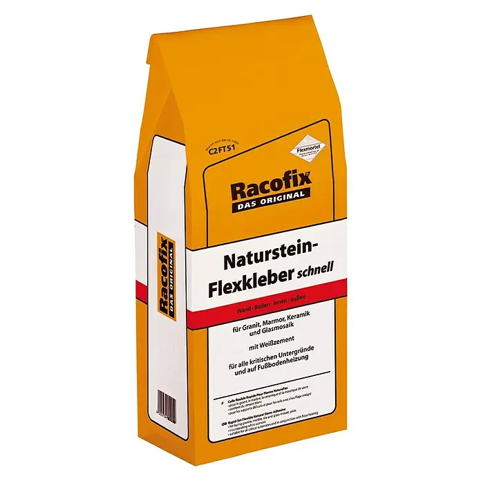 Racofix Naturstein-Flexkleber - 5 kg, Schnellhärtend - Vorderansicht