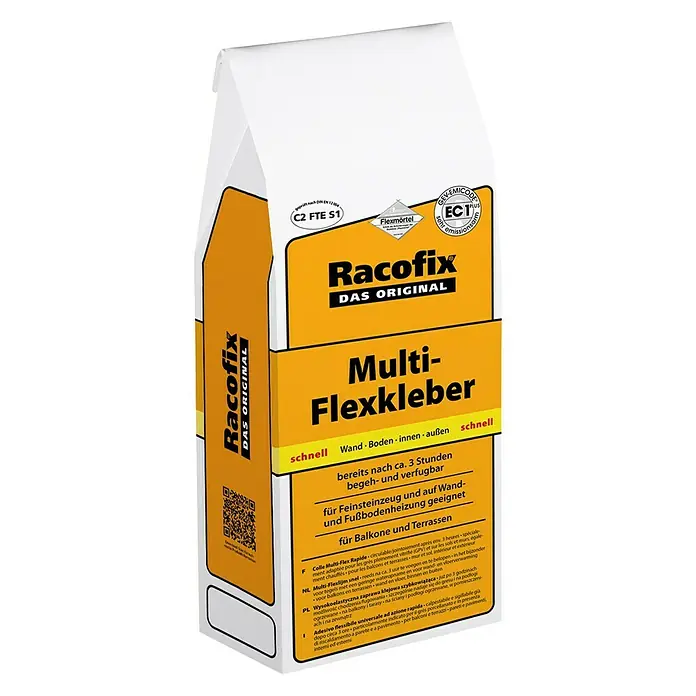 Racofix Flexkleber Multi-Flexkleber Schnell - 5 kg, Schnellhärtend - Vorderansicht
