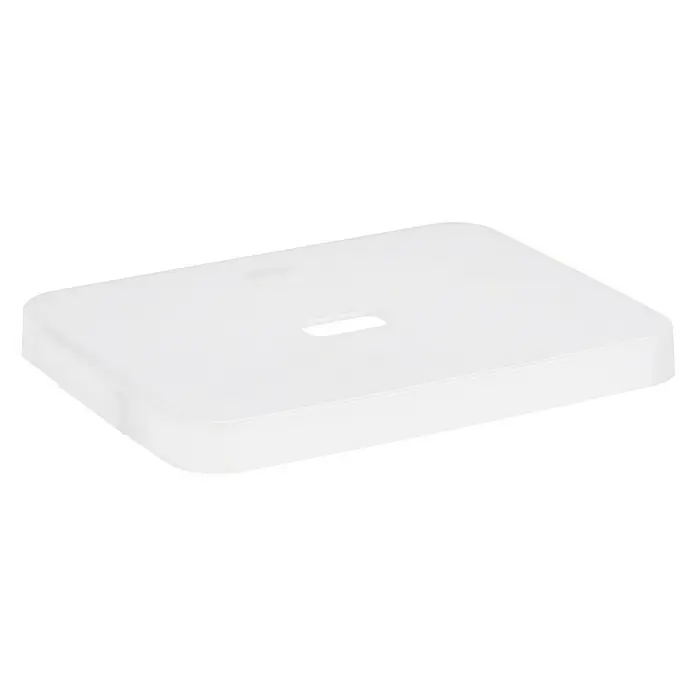 Sunware Deckel Sigma Home - Passend für: Sigma Home Aufbewahrungsbox 24 l/32 l, Kunststoff, Transparent/Weiß - Linke Seitenansicht