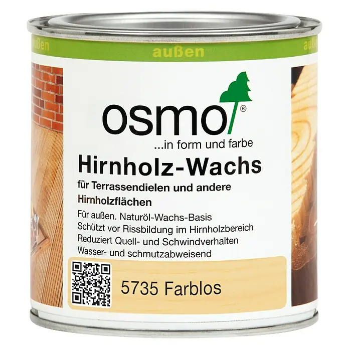 Osmo Hirnholz-Wachs - Farblos, 375 ml, Matt - Vorderansicht