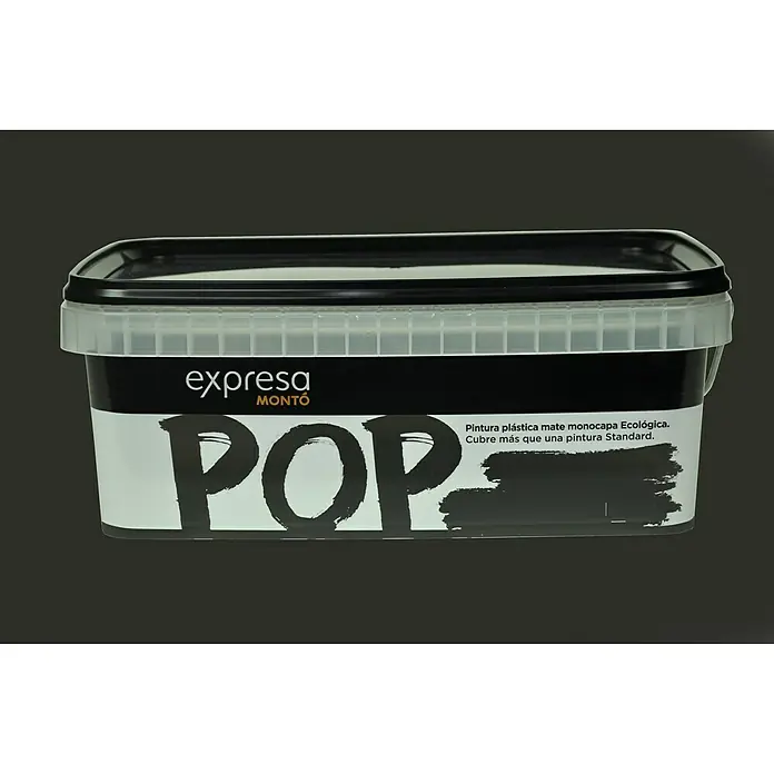 Montó Pop Pintura para paredes - Negro, 2,5 l, Mate
