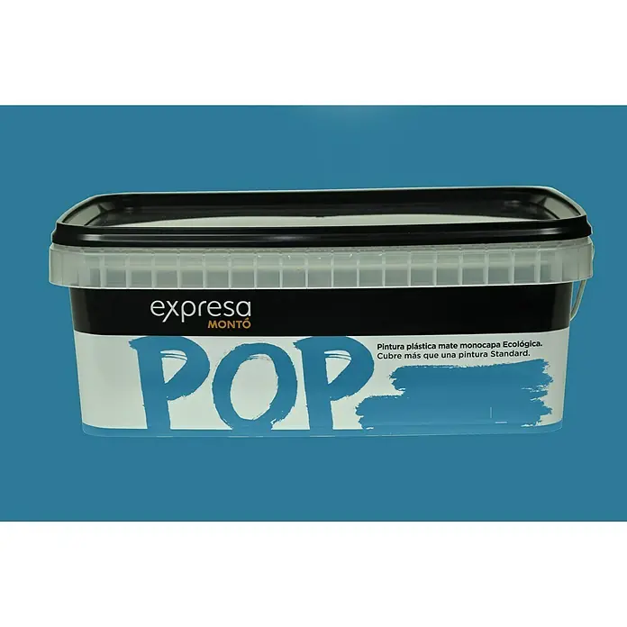 Montó Pop Pintura para paredes - Azul eléctrico, 2,5 l, Mate