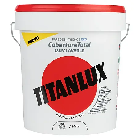 Titan  Pintura para paredes y techos Cobertura Total Eco
