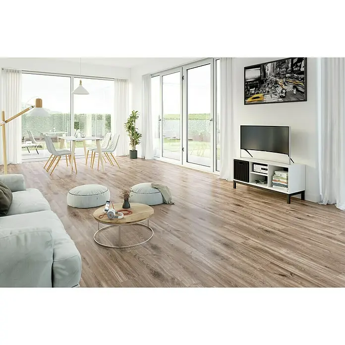 LOGOCLIC Laminado AC5-33 Roble Capuccino - 1.200 x 196 x 10 mm, AC5