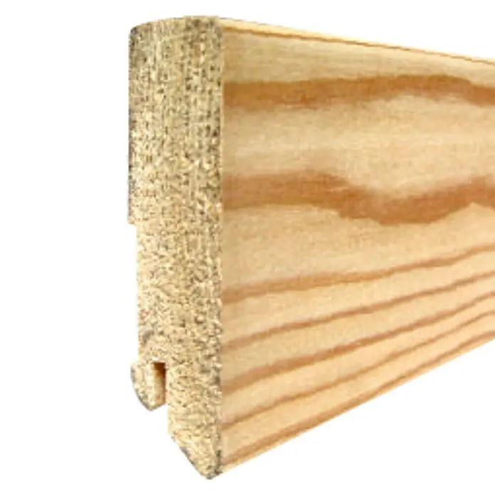 Amco Sockelleiste - Lärche, L x B x H: 2,4 m x 20 mm x 70 mm, Unbehandelt, Holz