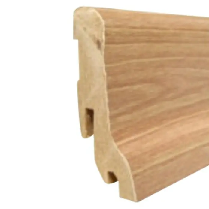 Amco Sockelleiste Clip-Technik - Kirsche, L x B x H: 2,5 m x 22 mm x 60 mm, Foliert