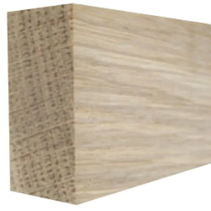 Amco Rechteckleiste - L x B x H: 0,95 m x 20 mm x 150 mm, Eiche, Unbehandelt