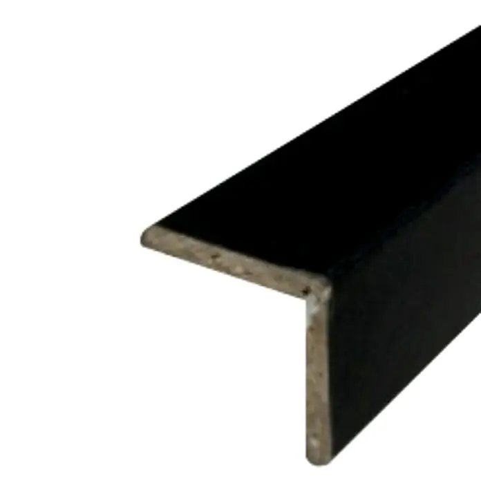 Amco Winkelleiste - Perlschwarz, L x B x H: 2,4 m x 28 mm x 28 mm, Foliert