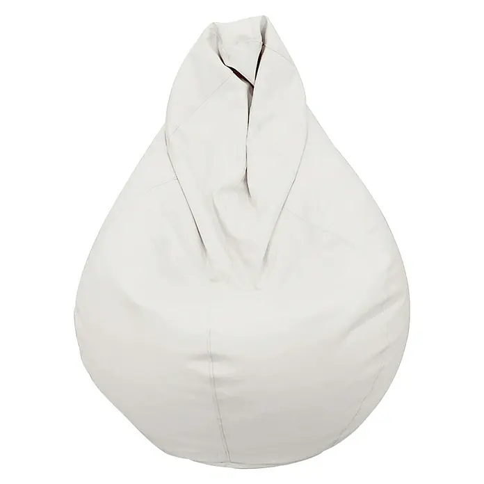 Puf saco - Blanco, L x An x Al: 55 x 67 x 14 cm