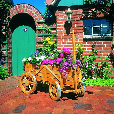 Promadino  Pflanzkasten Bollerwagen