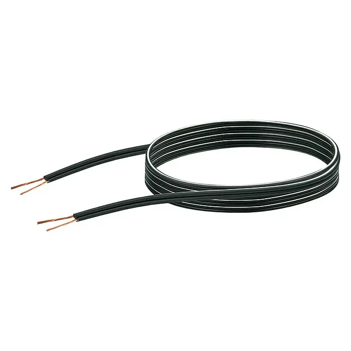 Schwaiger Kabel za zvučnike - 5 m, 0,75 mm², Crne boje - Pogled sprijeda