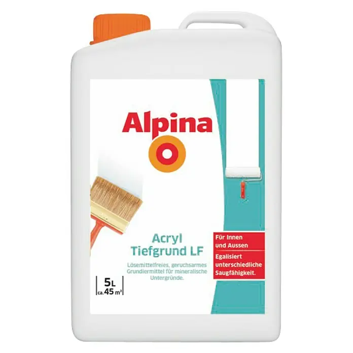 Alpina Acryl-Tiefgrund LF - Transparent, 5 l, Matt
