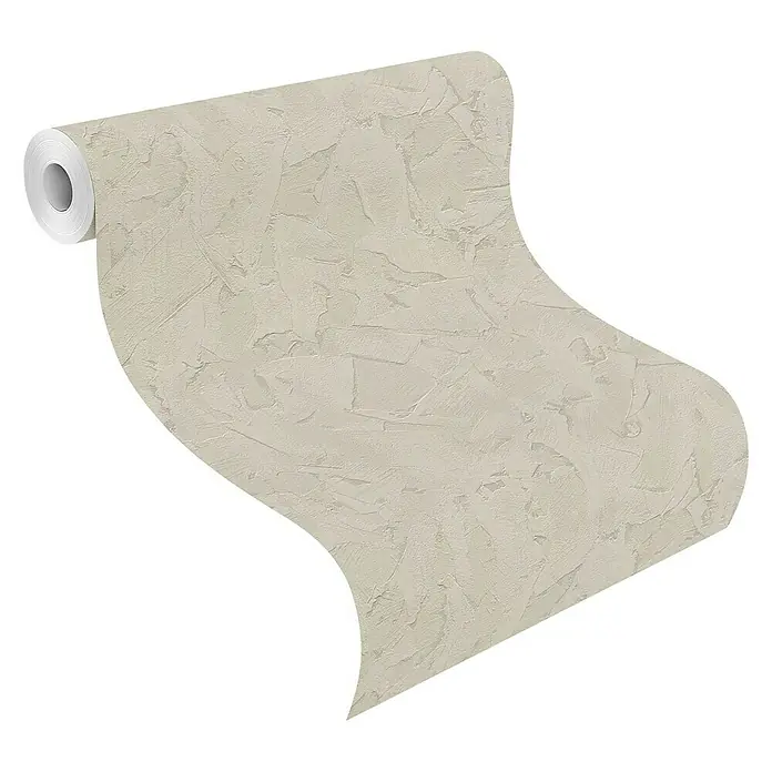 Rasch Vliestapete - Taupe, Putzoptik, 10,05 x 0,53 m