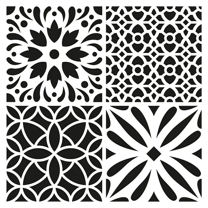 Plantilla decorativa Stencil - Tiles 2, 30 x 30 cm, Plástico