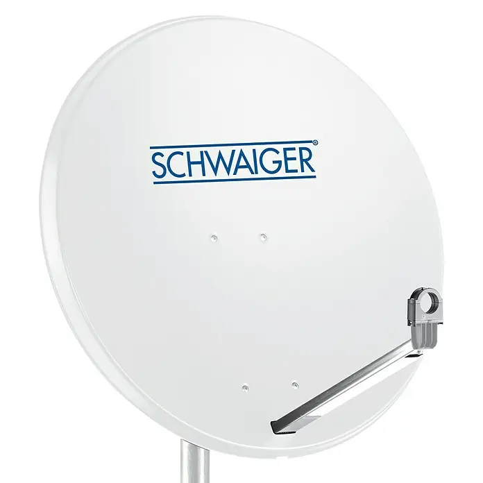 Schwaiger Satellitenschüssel - Aluminium, 75 cm, Hellgrau
