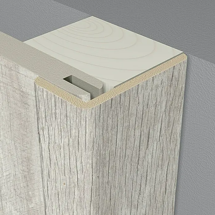 LOGOCLIC Hoekafdeklijst Eiken Vigo - 2,6 m x 22 mm x 42 mm - Close-up