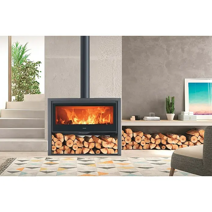 Panadero Kamin na drva Chopin - 9 kW, Kapacitet grijanja prostorije: 270 m³, Antracit