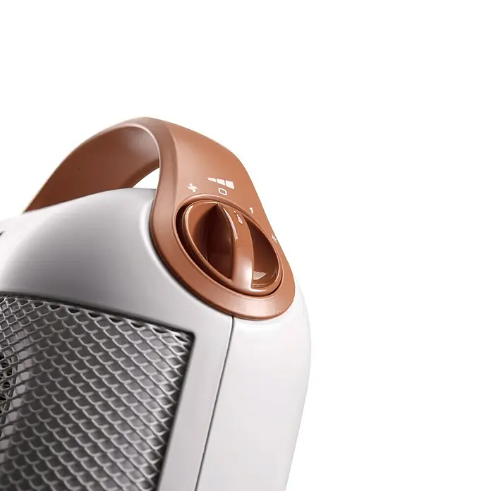 De'Longhi Calefactor cerámico Capsule - 1.800 W, Blanco, L x An x Al: 13,7 x 19,2 x 27 cm