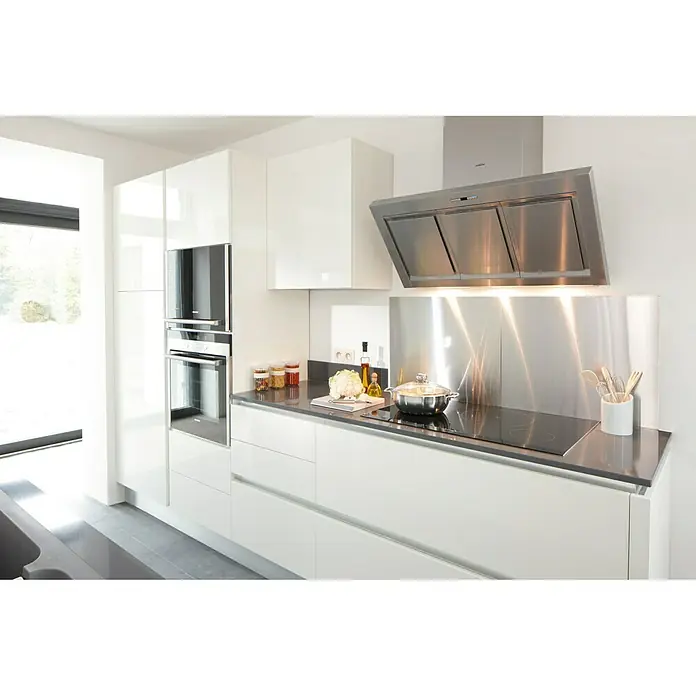 Mottez Protector de pared de cocina - Gris, 60 x 65 cm