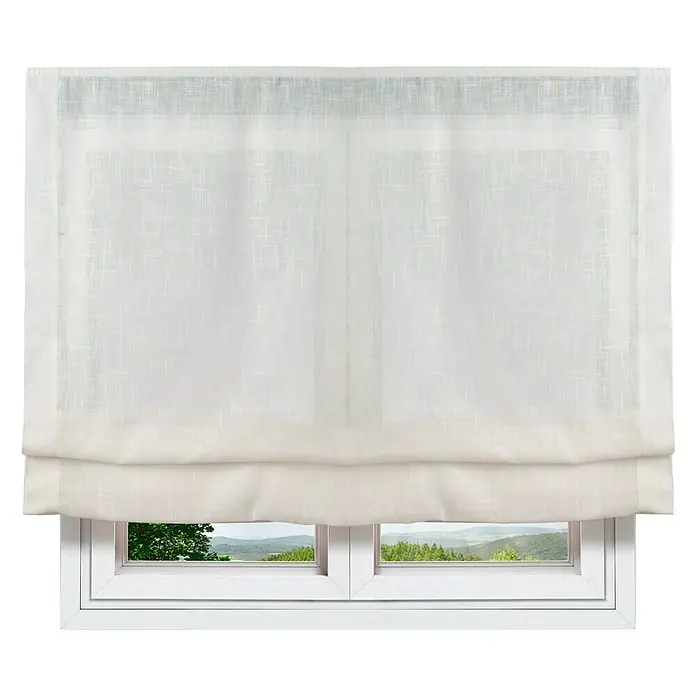 Estor plegable Pachetto Linum - An x Al: 180 x 250 cm, Marfil