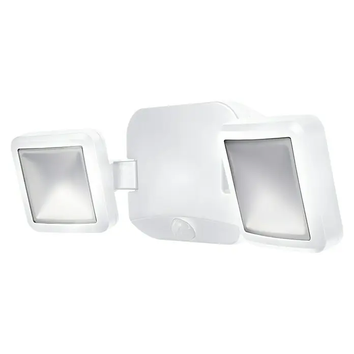 Ledvance Sensor-LED-Außenwandstrahler Double - 10 W, Weiß, Bewegungsmelder, 2-flammig