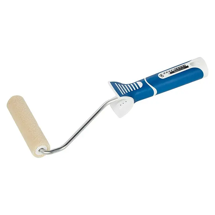 Profi Depot by Storch-Ciret Lackierroller K17 - Breite Walze: 10 cm, Bügelstärke: 6 mm, Bügellänge: 27 cm - Linke Seitenansicht