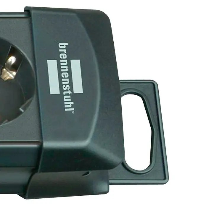 Brennenstuhl Premium-Line Steckdosenleiste - Anzahl Steckdosen Schuko: 4 Stk., Schwarz, Kabellänge: 1,8 m, Max. Anschlussleistung: 3.680 W