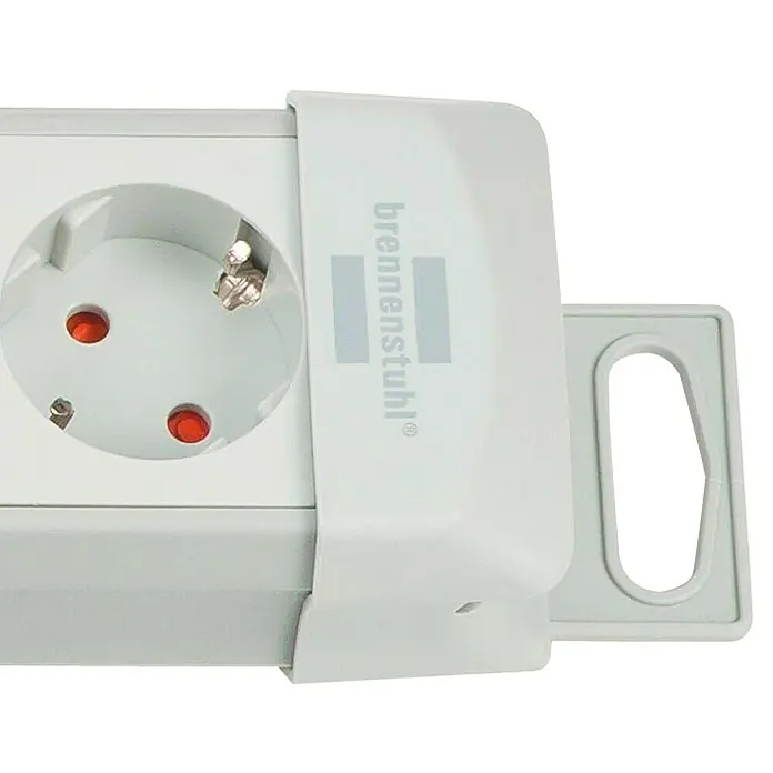 Brennenstuhl Premium-Line Steckdosenleiste - Anzahl Steckdosen Schuko: 10 Stk., Weiß, Kabellänge: 3 m, Max. Anschlussleistung: 3.680 W