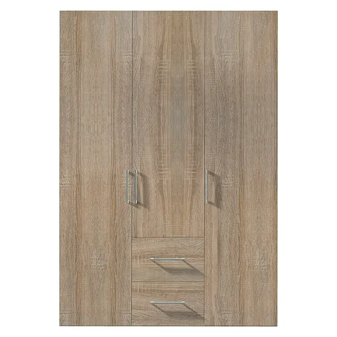 Express Möbel Kleiderschrank Brooklyn - L x B x H: 58 x 150 x 216 cm, Sonoma Eiche, Ohne Spiegel, Anzahl Schubladen: 2 Stk. - Vorderansicht