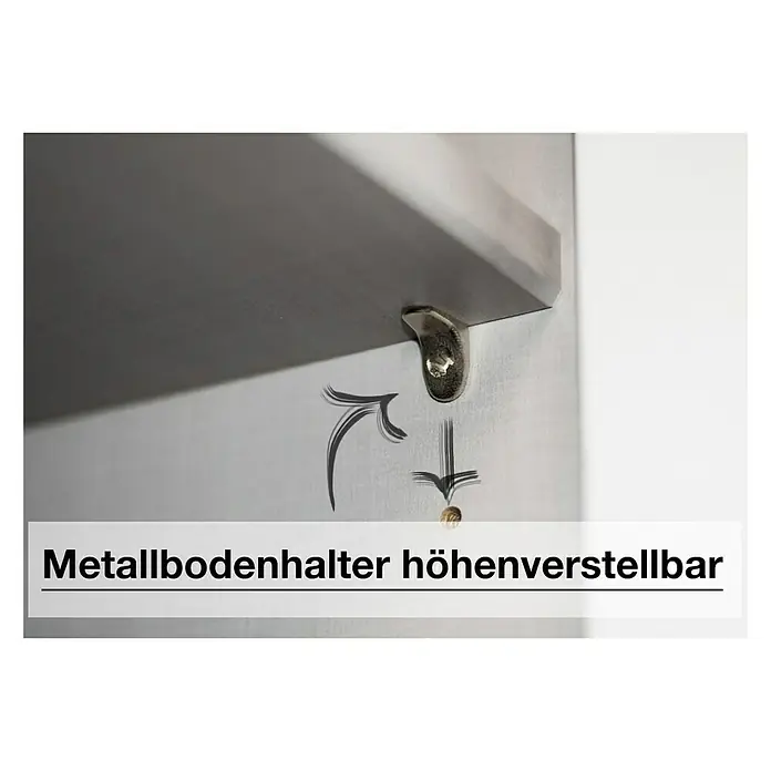 Express Möbel Kleiderschrank Brooklyn - L x B x H: 58 x 250 x 216 cm, Graphit, Ohne Spiegel, Anzahl Schubladen: 2 Stk. - Detailaufnahme