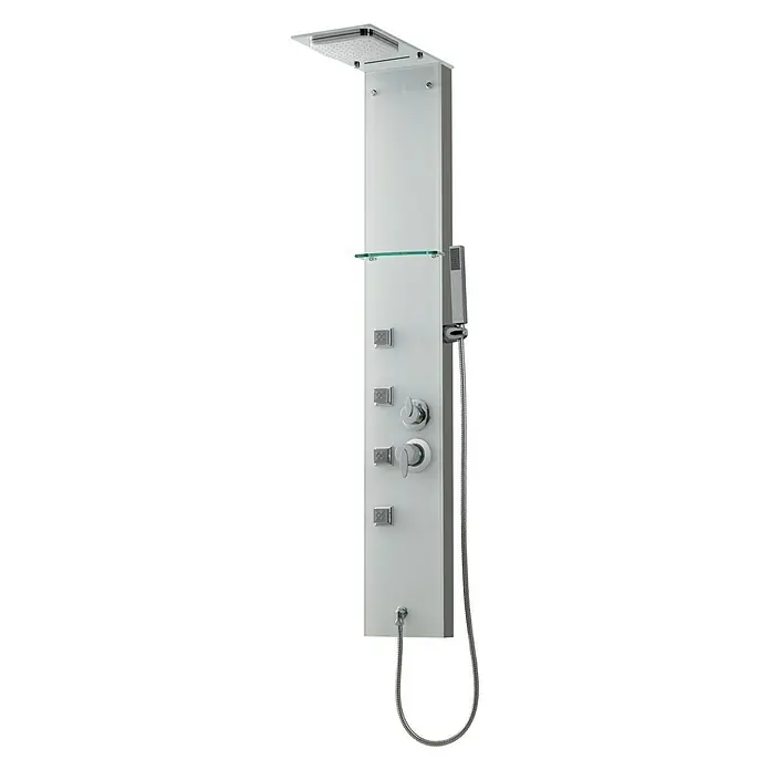 Sanotechnik Duschpaneel Valencia - Höhe: 140 cm, Silber