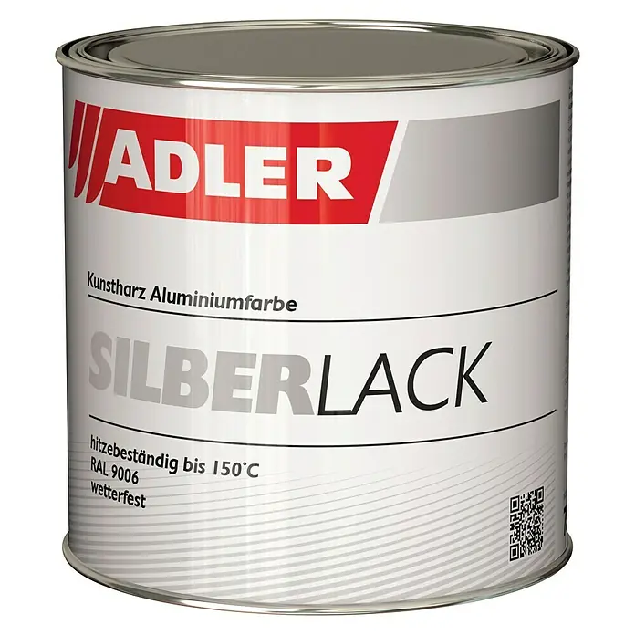 Adler Silberlack - 750 ml, Silber, Seidenglänzend
