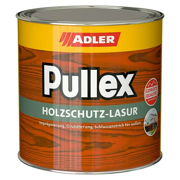 Adler Holzschutzlasur Pullex - Eiche, 5 l, Matt, Lösemittelbasiert