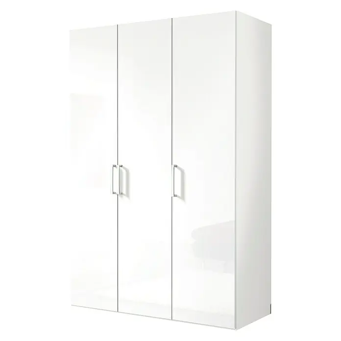 Express Möbel Drehtürschrank Brooklyn - L x B x H: 58 x 150 x 216 cm, Weiß, Lackiert, Ohne Spiegel - Rechte Seitenansicht